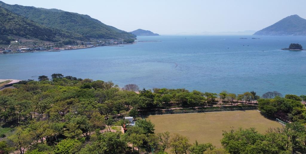 캠핑장 전경 (만조)